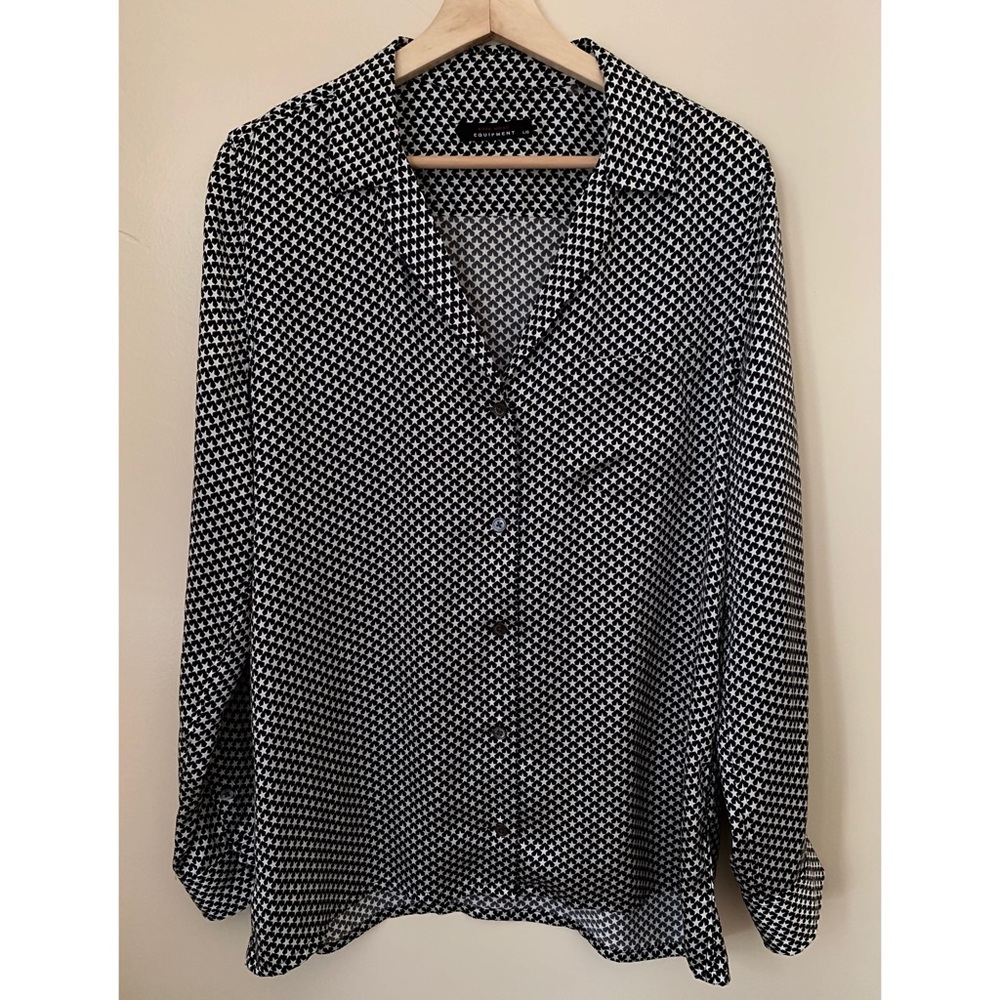 Equipment • L • Kate Moss Colab Star Button Up Long Sleeve Top